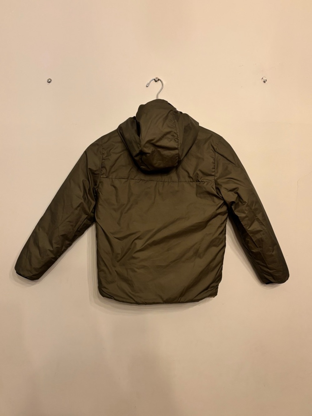 North Face Reversible Perrito Jacket - Boys' in Evergreen Camo - Picture 9 of 11